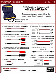 T1/T3 VeEX Test Cord Kit 